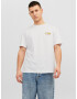 JACK & JONES Tricou 'FEAST' ciocolatiu / galben / alb - Pled.ro