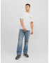 JACK & JONES Tricou 'FEAST' ciocolatiu / galben / alb - Pled.ro