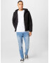 JACK & JONES Tricou 'FELIX' negru / alb - Pled.ro