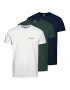 JACK & JONES Tricou 'FERRY' bleumarin / turcoaz / verde iarbă / alb - Pled.ro