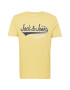 JACK & JONES Tricou galben / negru / alb - Pled.ro