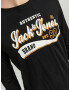 JACK & JONES Tricou galben / negru / alb - Pled.ro