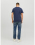 JACK & JONES Tricou 'JEANS' albastru noapte / alb - Pled.ro