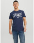 JACK & JONES Tricou 'JEANS' albastru noapte / alb - Pled.ro