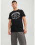 JACK & JONES Tricou 'JEANS' negru / alb - Pled.ro