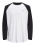 JACK & JONES Tricou 'KNOCKOUT' negru / alb - Pled.ro