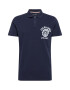 JACK & JONES Tricou 'LOCK' bleumarin / alb - Pled.ro