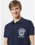 JACK & JONES Tricou 'LOCK' bleumarin / alb - Pled.ro