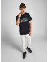 JACK & JONES Tricou 'Logan' albastru deschis / roșu orange / negru - Pled.ro