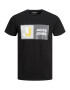 JACK & JONES Tricou 'LOGAN' gri / verde stuf / portocaliu / negru / alb - Pled.ro