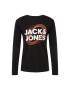 JACK & JONES Tricou 'LUCA' portocaliu / negru / alb - Pled.ro