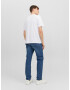 JACK & JONES Tricou 'MIKK' bleumarin / alb - Pled.ro