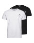 JACK & JONES Tricou negru / alb - Pled.ro