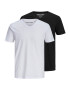 JACK & JONES Tricou negru / alb - Pled.ro