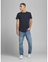 JACK & JONES Tricou 'Noa' albastru noapte / alb - Pled.ro