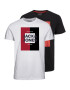 JACK & JONES Tricou 'OSCAR' bleumarin / roșu / negru / alb - Pled.ro