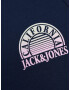 JACK & JONES Tricou 'PALMA' bleumarin / galben pastel / mov pastel - Pled.ro