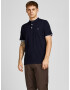 JACK & JONES Tricou 'Paulos' bleumarin / alb - Pled.ro