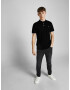 JACK & JONES Tricou 'Paulos' negru / alb - Pled.ro