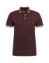 JACK & JONES Tricou 'Paulos' roșu bordeaux / alb - Pled.ro