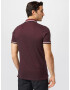 JACK & JONES Tricou 'Paulos' roșu bordeaux / alb - Pled.ro