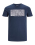 JACK & JONES Tricou 'PETER' bleumarin / negru / alb - Pled.ro