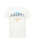 JACK & JONES Tricou 'Roadie' nisipiu / bleumarin / albastru deschis / alb - Pled.ro