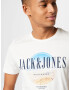 JACK & JONES Tricou 'Roadie' nisipiu / bleumarin / albastru deschis / alb - Pled.ro