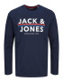 JACK & JONES Tricou 'Ron' albastru / bleumarin / roșu / alb - Pled.ro