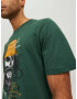 JACK & JONES Tricou 'Roxbury' galben curry / verde / negru / alb - Pled.ro