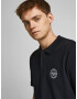 JACK & JONES Tricou 'Shark' negru / alb - Pled.ro