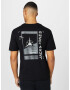 JACK & JONES Tricou 'SPACE' negru / alb - Pled.ro