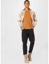 JACK & JONES Tricou 'SPLIT' maro caramel - Pled.ro