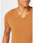 JACK & JONES Tricou 'SPLIT' maro caramel - Pled.ro