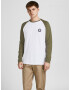 JACK & JONES Tricou 'Tom' bleumarin / kaki / alb - Pled.ro