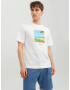 JACK & JONES Tricou 'TULUM LANDSCAPE' albastru aqua / verde / portocaliu piersică / alb - Pled.ro