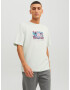 JACK & JONES Tricou 'TULUM LANDSCAPE' albastru pastel / mov închis / roz deschis / negru - Pled.ro