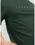 JACK & JONES Tricou verde pin / alb - Pled.ro