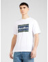 JACK & JONES Tricou 'WAYNE' bleumarin / maro coniac / verde petrol / alb - Pled.ro