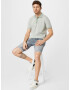 JACK & JONES Tricou 'Win' verde pastel / alb - Pled.ro