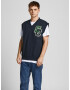 JACK & JONES Vestă albastru închis / verde smarald / alb - Pled.ro