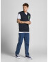 JACK & JONES Vestă albastru închis / verde smarald / alb - Pled.ro