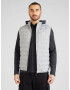 JACK & JONES Vestă 'OZZY' gri deschis / alb - Pled.ro