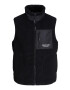 JACK & JONES Vestă 'Vesterbro' negru / alb - Pled.ro