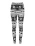 JDY Leggings 'SANTA X-MAS' negru / alb - Pled.ro