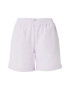 JDY Pantaloni 'JOANNA' mov pastel / alb - Pled.ro