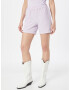 JDY Pantaloni 'JOANNA' mov pastel / alb - Pled.ro