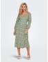 JDY Rochie 'Ibi' verde / alb - Pled.ro