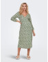 JDY Rochie 'Ibi' verde / alb - Pled.ro