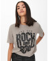 JDY Tricou 'FAROCK' gri / negru - Pled.ro